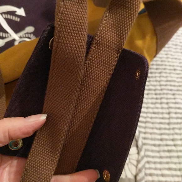 Spartina 449 Golden Two-Tone Anchor Duffle - Picture 9 of 12